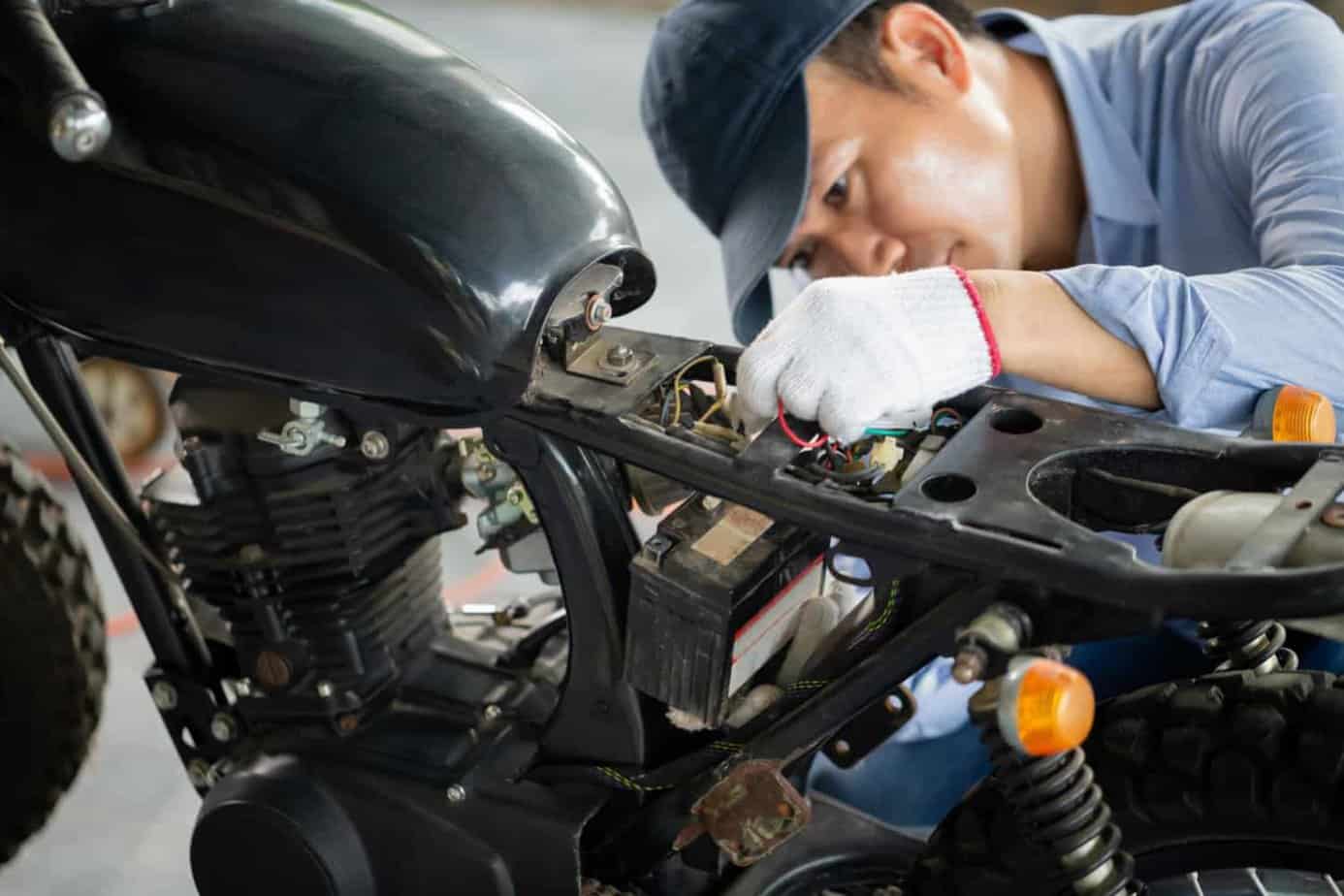 can you charge a motorcycle battery with a car