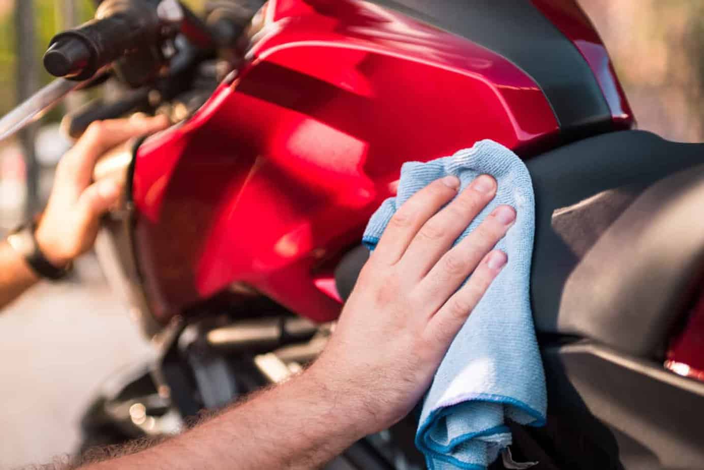 motorcycle grip cleaning