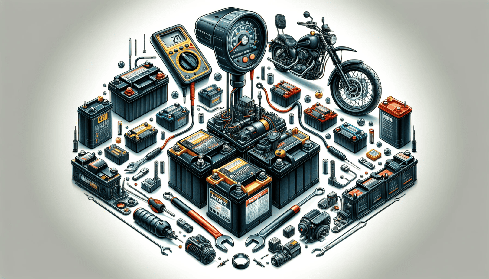 how many volts is a motorcycle battery