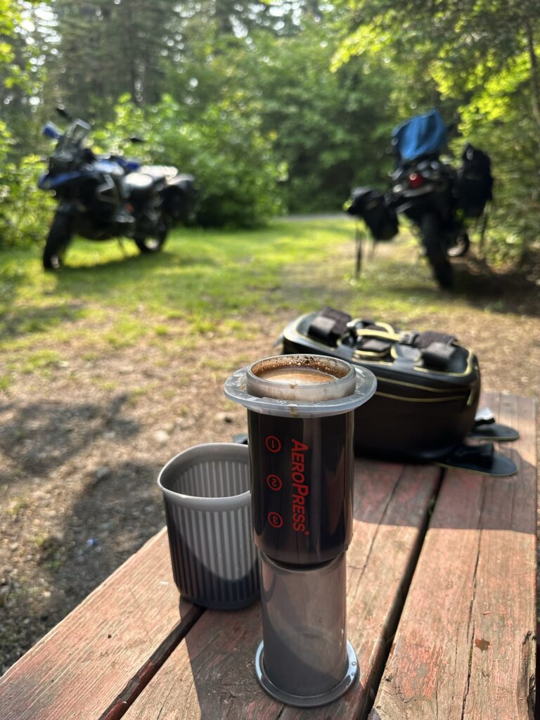 coffee in camping