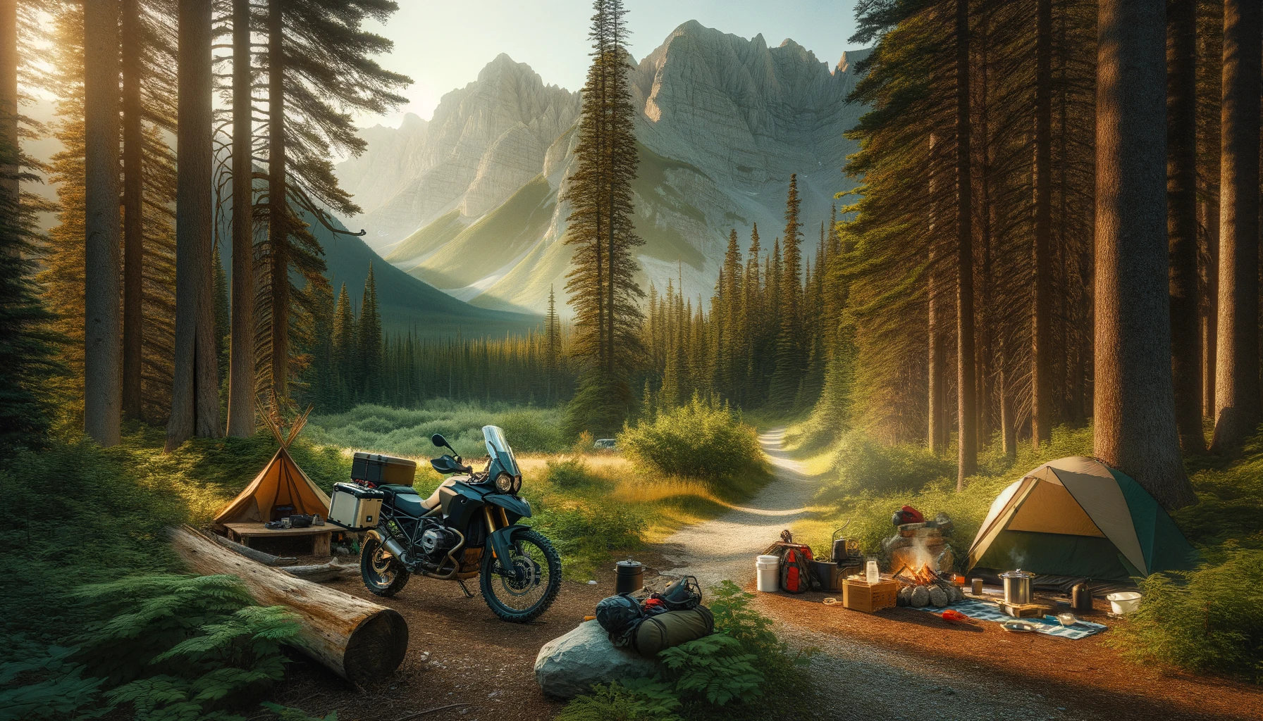 otorcycle-camping-scene-with-a-nearby-hiking-trail